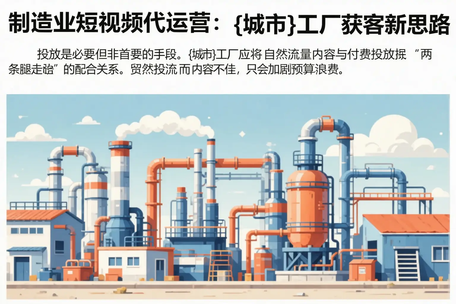 制造业短视频代运营：称多工厂获客新思路